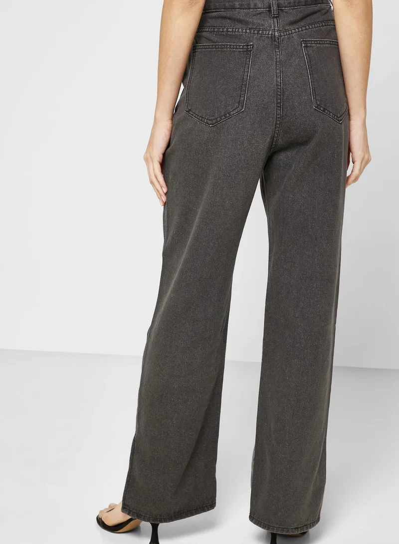 Ginger Slit Hem Detail Jeans
