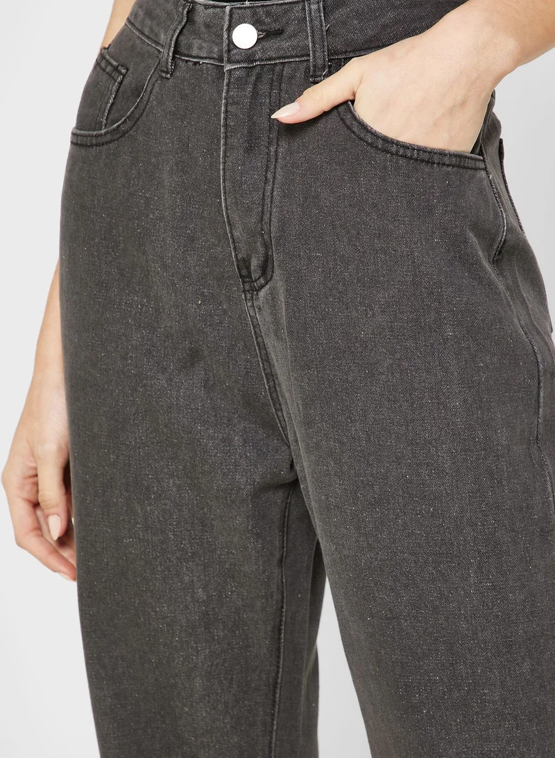 Ginger Slit Hem Detail Jeans