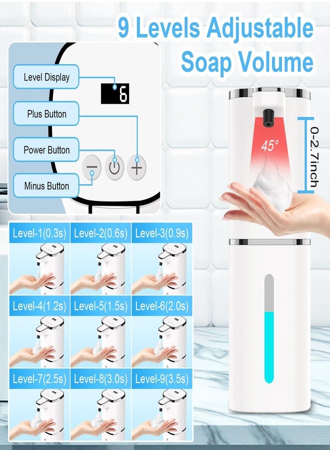 OHIFAST Automatic Foaming Soap Dispenser Touchless, Smart Hand Soap Dispenser, 9-Level Adjustable, - Image 3