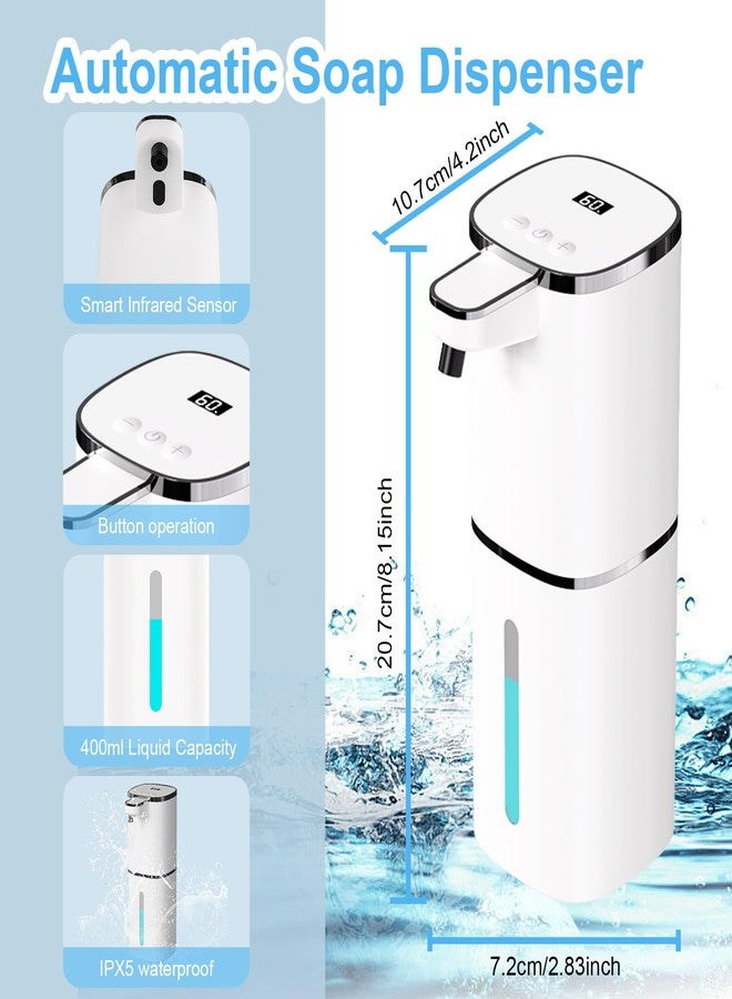 OHIFAST Automatic Foaming Soap Dispenser Touchless, Smart Hand Soap Dispenser, 9-Level Adjustable, - Image 2