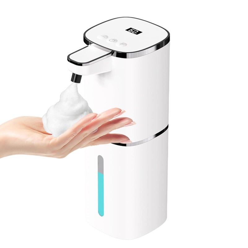OHIFAST Automatic Foaming Soap Dispenser Touchless, Smart Hand Soap Dispenser, 9-Level Adjustable, - Image 1