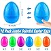 Grastfu 12 PCS Jumbo Easter Eggs 6 Inch Colorful Giant Plastic Easter Eggs Fillable Large Suprise Egg for Easter Themed Hunt Basket Stuffers Fillers Filling Treats Party Favors Classroom Prize Supplies - Image 4