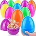Grastfu 12 PCS Jumbo Easter Eggs 6 Inch Colorful Giant Plastic Easter Eggs Fillable Large Suprise Egg for Easter Themed Hunt Basket Stuffers Fillers Filling Treats Party Favors Classroom Prize Supplies - Image 2