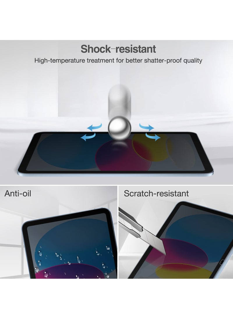 Procases iPad 10th Generation 10.9 Inch 2022 Privacy Screen Protector Anti Spy Tempered Glass Film Guard - Image 3