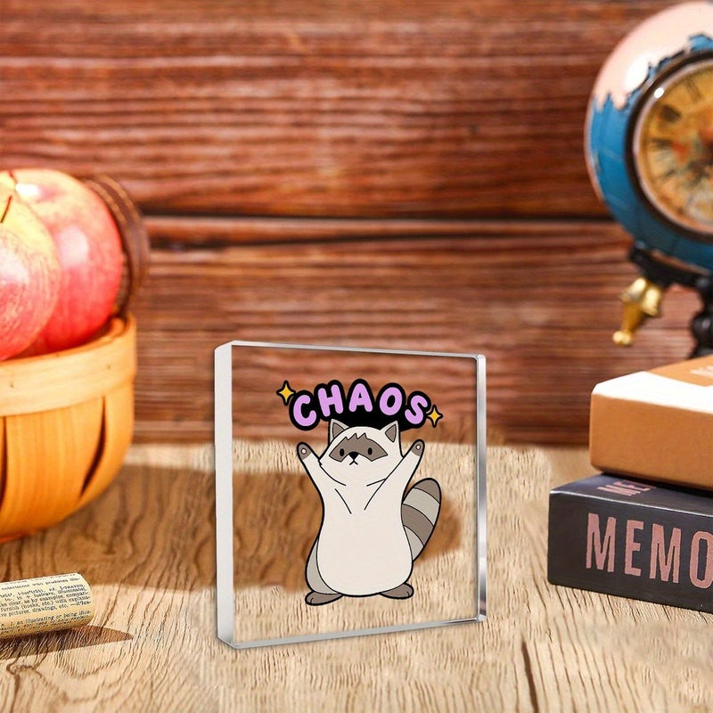 Raccoon Exhibition Booth Decor Unique Quirky Gift for Fashion Lovers Ideal for Home Office Bedroom Living Room Kitchen Boho Housewarming 1pc - Image 4