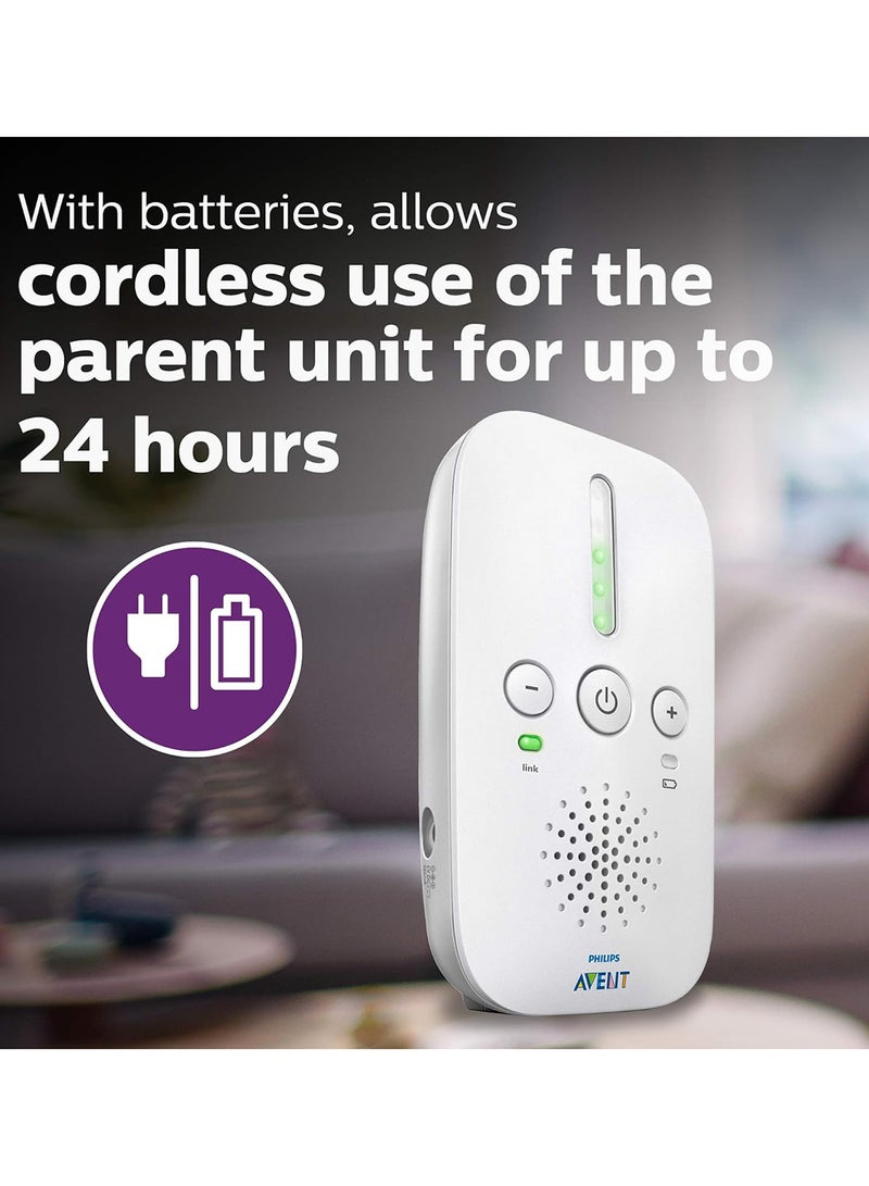 Philips Avent DECT Baby FHSS Audio Monitor With Crystal Clear Sound - White - Image 3
