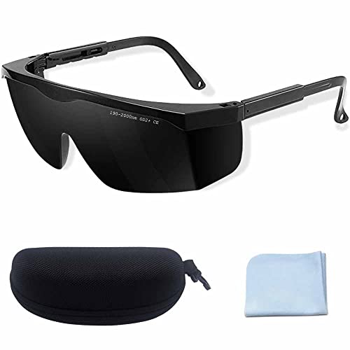 MOZEEDA IPL190nm to 2000nm Laser Safety Glasses , UV Blocking Laser Glasses Eye Protection Protective Goggles Eyewear for Hair Removal Treatment and Laser Cosmetology Operator Eye Protection Adjustable Temple - Image 1