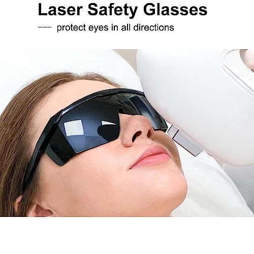 MOZEEDA IPL190nm to 2000nm Laser Safety Glasses , UV Blocking Laser Glasses Eye Protection Protective Goggles Eyewear for Hair Removal Treatment and Laser Cosmetology Operator Eye Protection Adjustable Temple - Image 3
