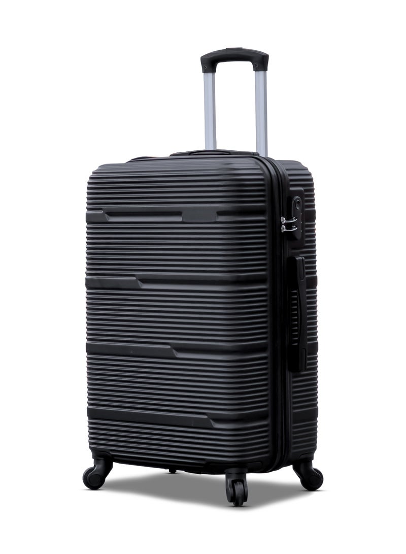 ZAAPPY Hard Shell Horizon Line ABS Lightweight 24 Inch (20-25kg) Luggage, Combination Lock Suitcase - Image 1
