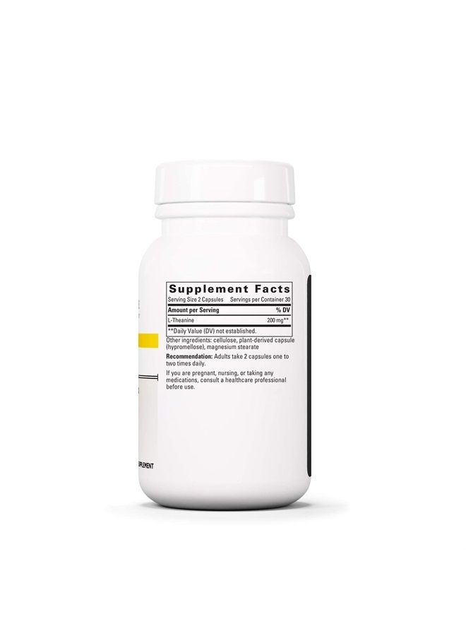 Integrative Therapeutics L-Theanine 200 mg - Promotes a Relaxed State & Healthy Stress Response* - Vegan and Gluten Free - 60 Capsules - Image 2