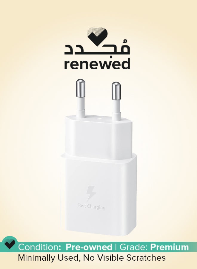 Samsung Renewed - Samsung Original Travel Adapter (15W, White) White - Image 1