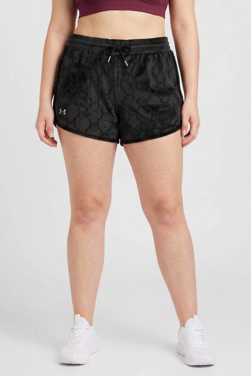 UNDER ARMOUR Women Loose Fit Outdoor Shorts, Wash Black - Image 1