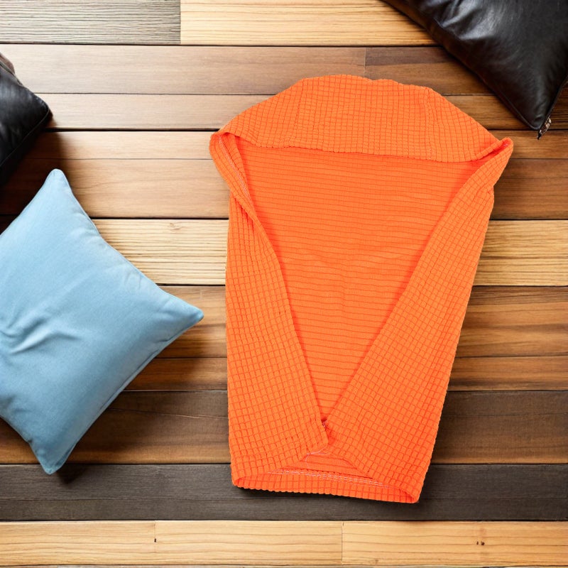 4pcs Sofa Arm Covers: Non- Chair Arm Rest Covers Washable Stretch Armchair Couch Protector For Recliner Chair Sofa Orange - Image 5