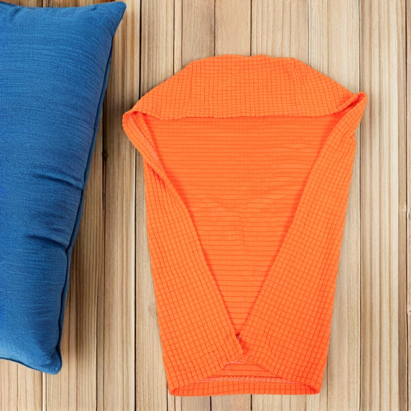 4pcs Sofa Arm Covers: Non- Chair Arm Rest Covers Washable Stretch Armchair Couch Protector For Recliner Chair Sofa Orange - Image 4