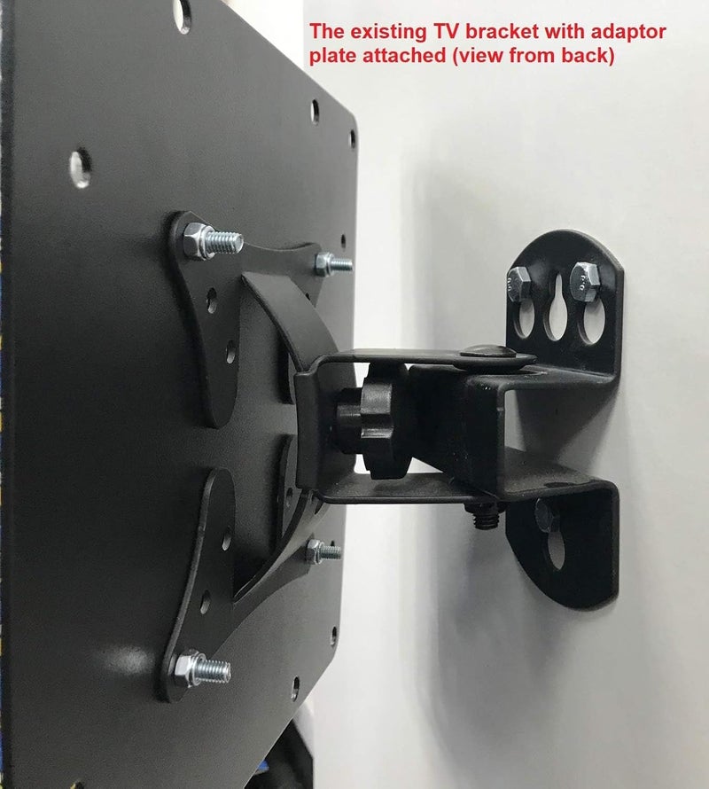 electrosmart 200 x 200 VESA Black Mount Adaptor Plate Convert TV Wall Bracket 50/75 / 100 mm - Image 3