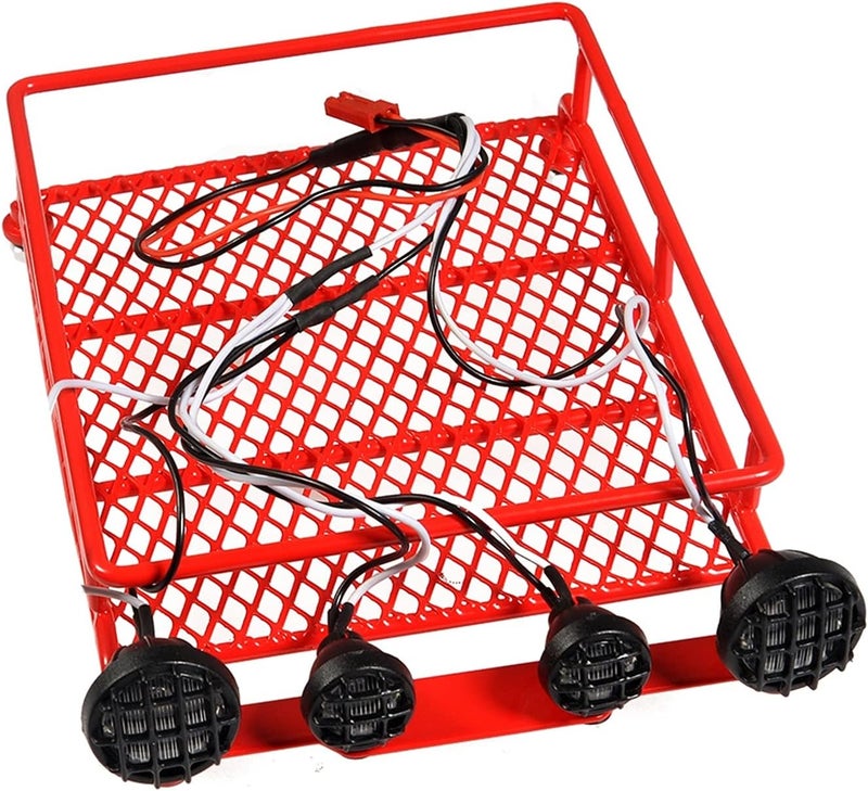 Yurefax 1/10 Roof Rack Luggage Carrier for RC Crawler Cars - Image 1