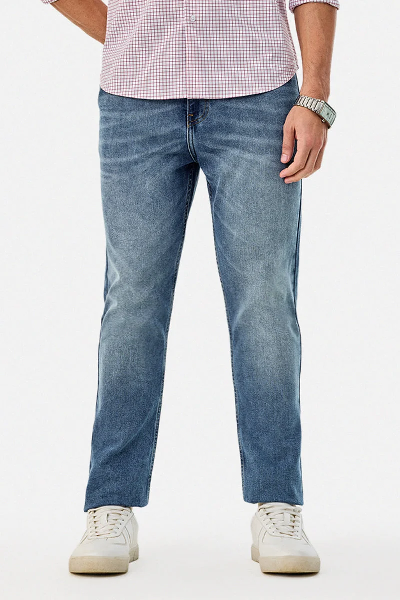SNITCH Washed Comfort Fit Jeans
