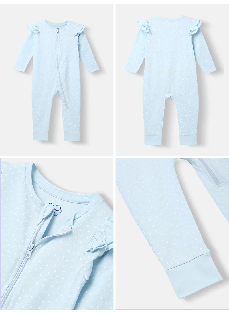 نوتيناتي Nautinati Infants' Cotton Pack of 3 Ocean Print Sleepsuit