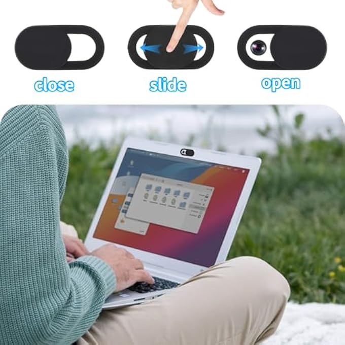 rayihni 8PCS CAMERA COVER SLIDE, PHONE CAMERA WEBCAM COVER, ULTRA-THIN COMPUTER COVER SLIDE BLOCKER SLIDERS STICKER PRIVACY PROTECTOR FIT FOR LAPTOP DESKTOP PC TABLET ACCESSORIES - Image 3