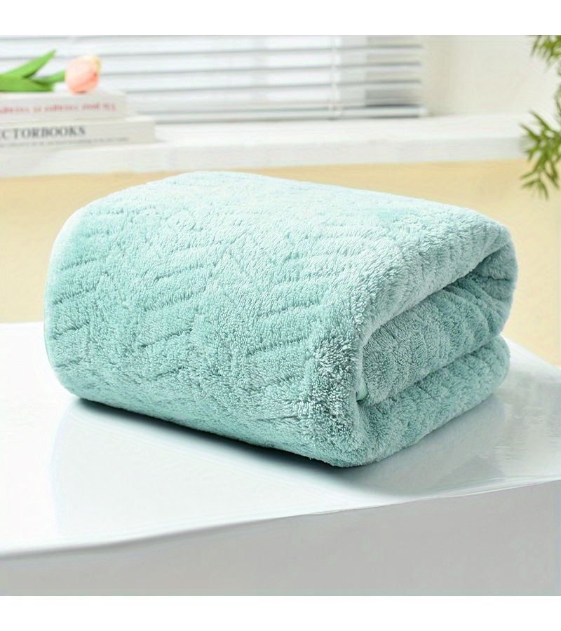 Dark Gray Thickened Coral Hand Towel Soft Absorbent Lint Free Quick Drying - Image 5