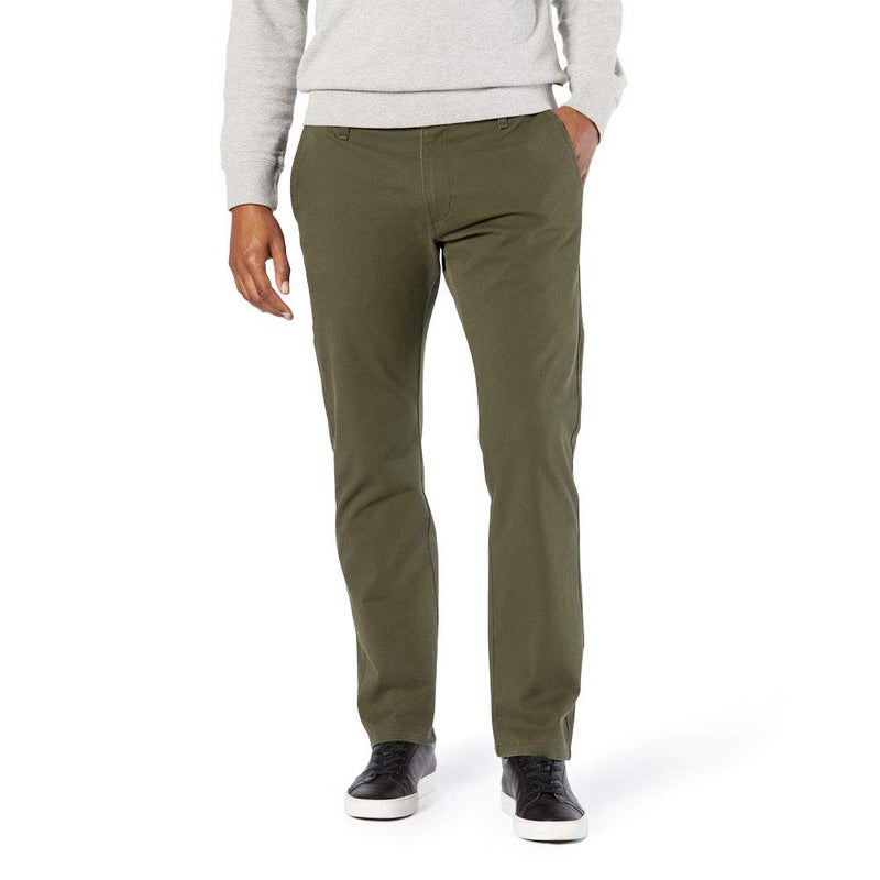 Dockers Men's Straight Fit Ultimate Chino with Smart 360 Flex (Regular and Big & Tall), Army Olive, 31W x 30L - Image 1
