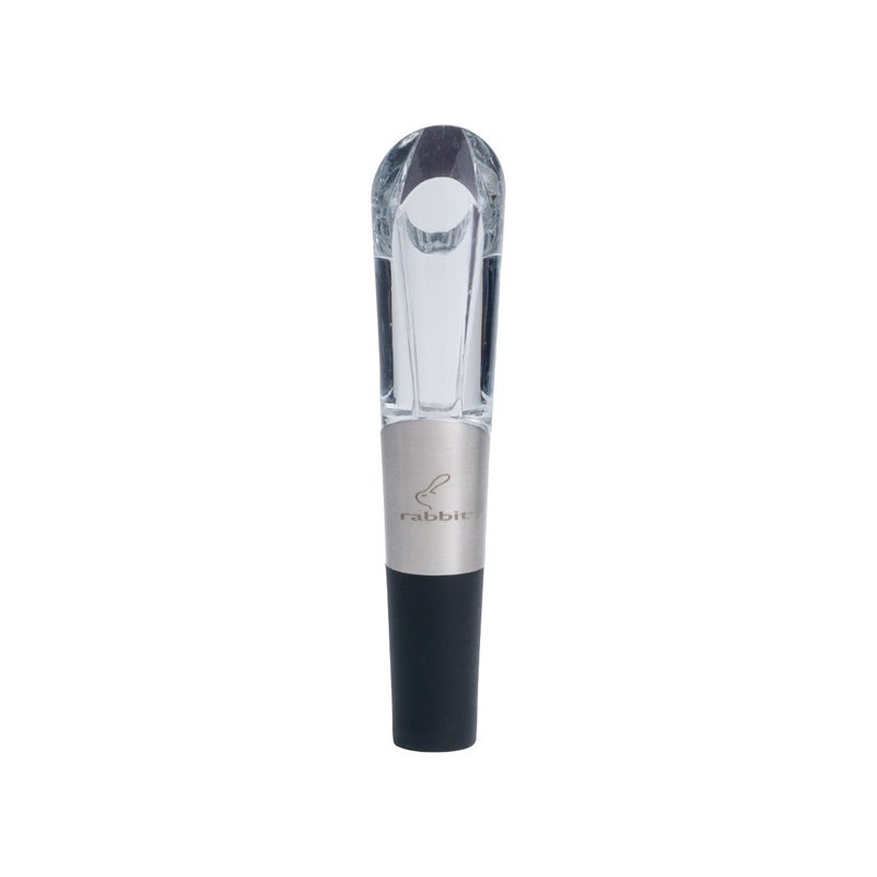rabbit Rabbit W6127 Wine Aerator and Pourer 11 x 11 x 52 inches ClearStainless Steel 