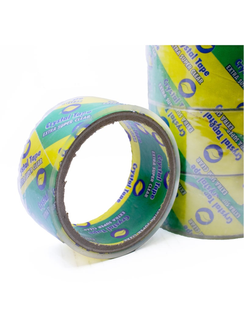 Generic (6 rolls) Wide crystal adhesive tape, 4.2 cm, 23 meters, high quality  - Image 1