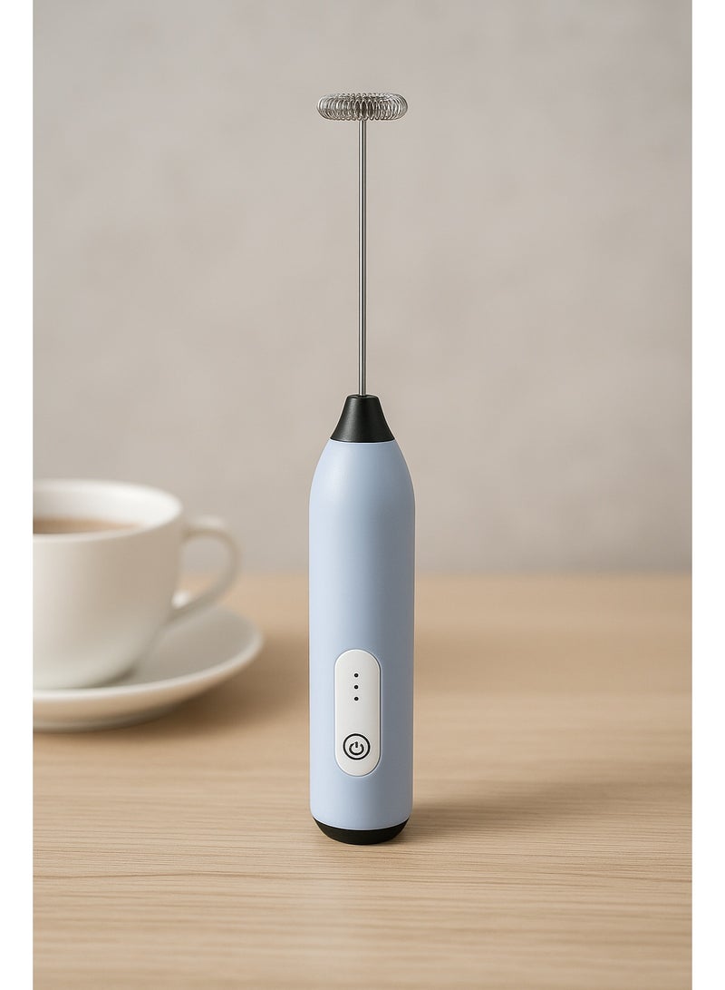 خفّاق قهوة كهربائي صغير – Mini Coffee Mixer محمول بخاصية الشحن USB، خفّاق رغوة للحليب والقهوة، تصميم عصري وخفيف الوزن - Image 2