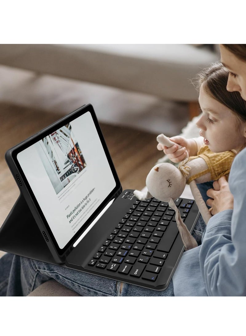 ELTRAZONE iPad 6th Generation Case with Keyboard – Detachable Keyboard Case for iPad 6th Gen (2018), iPad 5th Gen (2017), iPad Pro 9.7, iPad Air 2  Air 1 – Protective Folio Cover with Wireless Keyboard, Black - Image 2