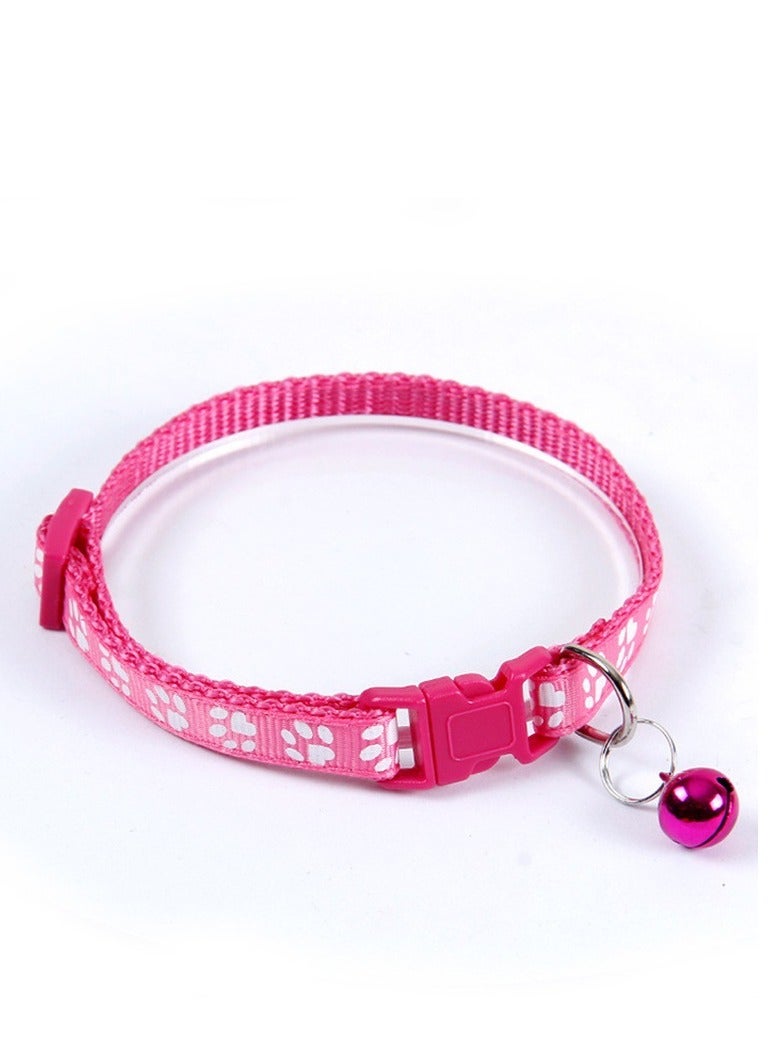 أولدجان القط والكلب حلقة رقبة القط العالمية حلقة رقبة القط صغيرة ومتوسطة الحجم الكلب تيدي قابل للتعديل حلقة الجر للحيوانات الأليفة حلقة رقبة طوق الجرس (الوردي الوردي) - Image 1