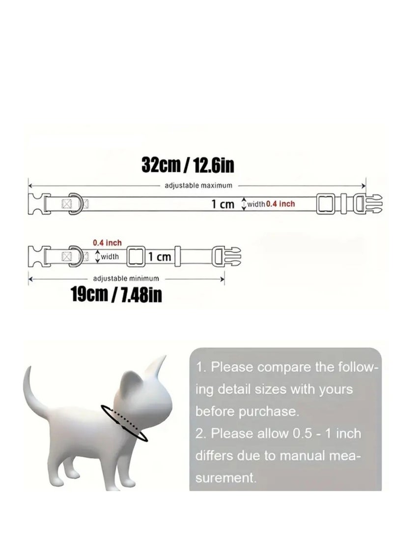 أولدجان القط والكلب حلقة رقبة القط العالمية حلقة رقبة القط صغيرة ومتوسطة الحجم الكلب تيدي قابل للتعديل حلقة الجر للحيوانات الأليفة حلقة رقبة طوق الجرس (الوردي الوردي) - Image 2