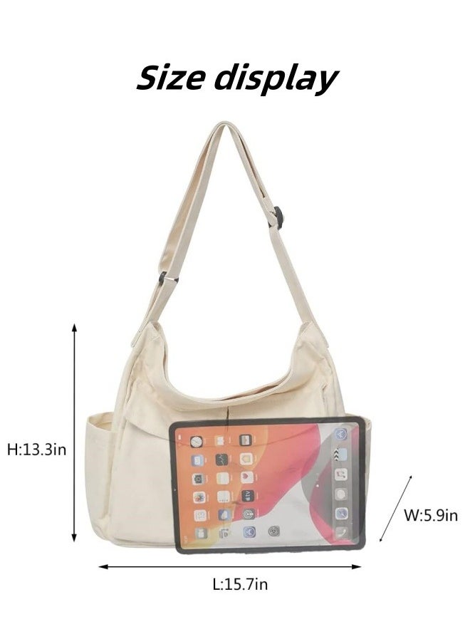 M MIAOYAN - Men's and women's canvas backpacks casual fashion business commuter computer bags outdoor travel single and double shoulder bags - Image 1