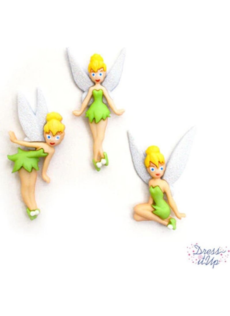 Dress It Up Decorative Toy Figure Button 7715 | Disney Special Series 