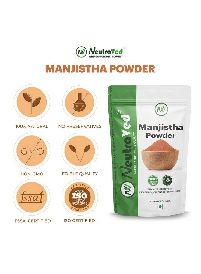 NeutraVed Manjistha Root Powder for Eating - 200g | Zipper Standup Pouch | Pack of 1-200g - Image 2