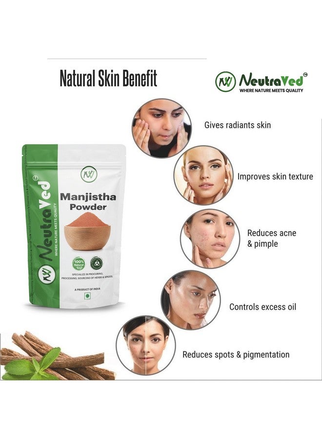 NeutraVed Manjistha Root Powder for Eating - 200g | Zipper Standup Pouch | Pack of 1-200g - Image 3
