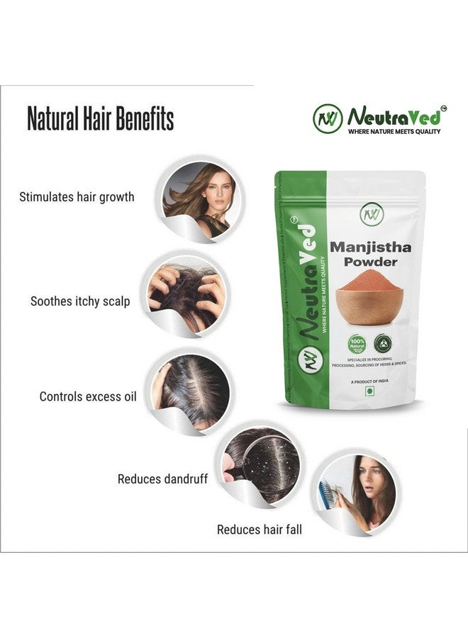 NeutraVed Manjistha Root Powder for Eating - 200g | Zipper Standup Pouch | Pack of 1-200g - Image 5