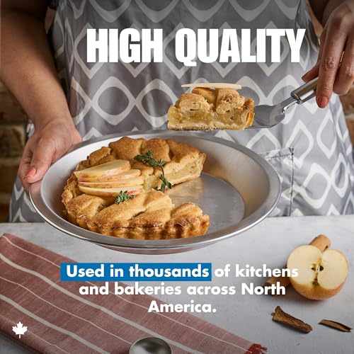 Norjac 10 Inch Pie Pan, 3 Pack, Round Aluminum Baking Pans for Oven, 1.25 Inch Deep, Rust-Free, Durable, Made in Canada - Image 3