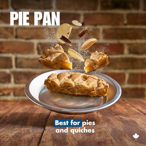 Norjac 10 Inch Pie Pan, 3 Pack, Round Aluminum Baking Pans for Oven, 1.25 Inch Deep, Rust-Free, Durable, Made in Canada - Image 2