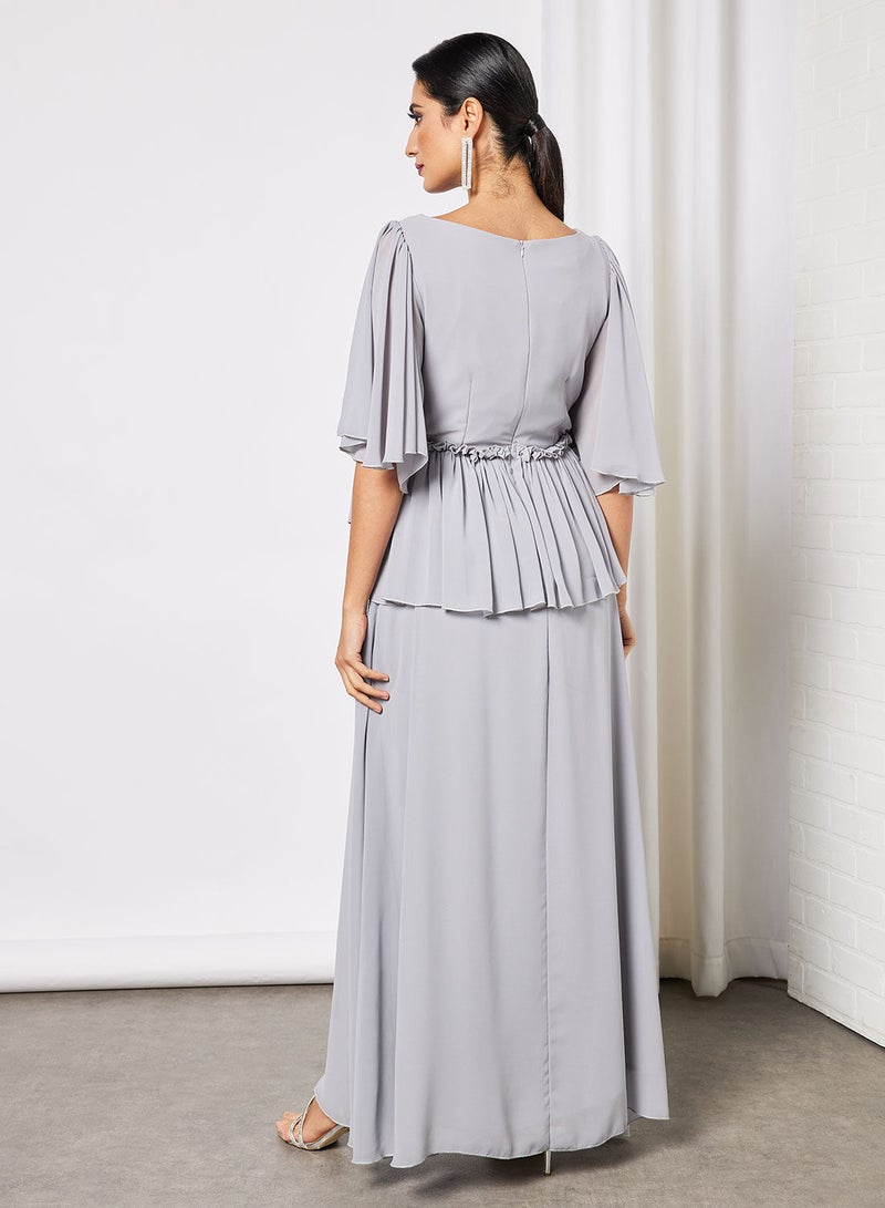 House of Moda Ruffle Chiffon Dress - Image 4