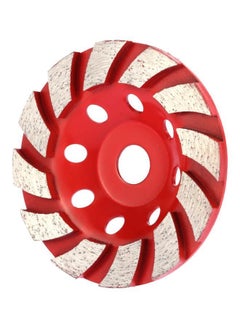 NIBEMINENT Diamond Segment Grinding Wheel Red/Silver  - Image 2