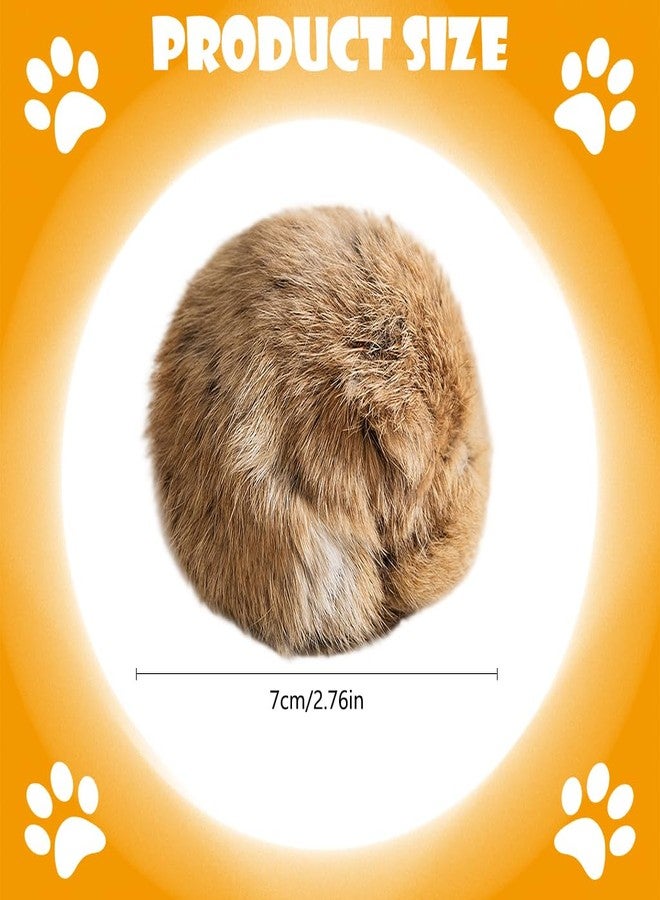 Qpets® Fur Ball Cat Toy, Soft Fluffy Fur Cat Toys Washable Cats Toy Balls Interactive Furry Catnip Toys Ball Interactive Kitten Tool for Biting Chasing & Exercise, Soft Safe Pet Tool for Indoor Cats - Image 2
