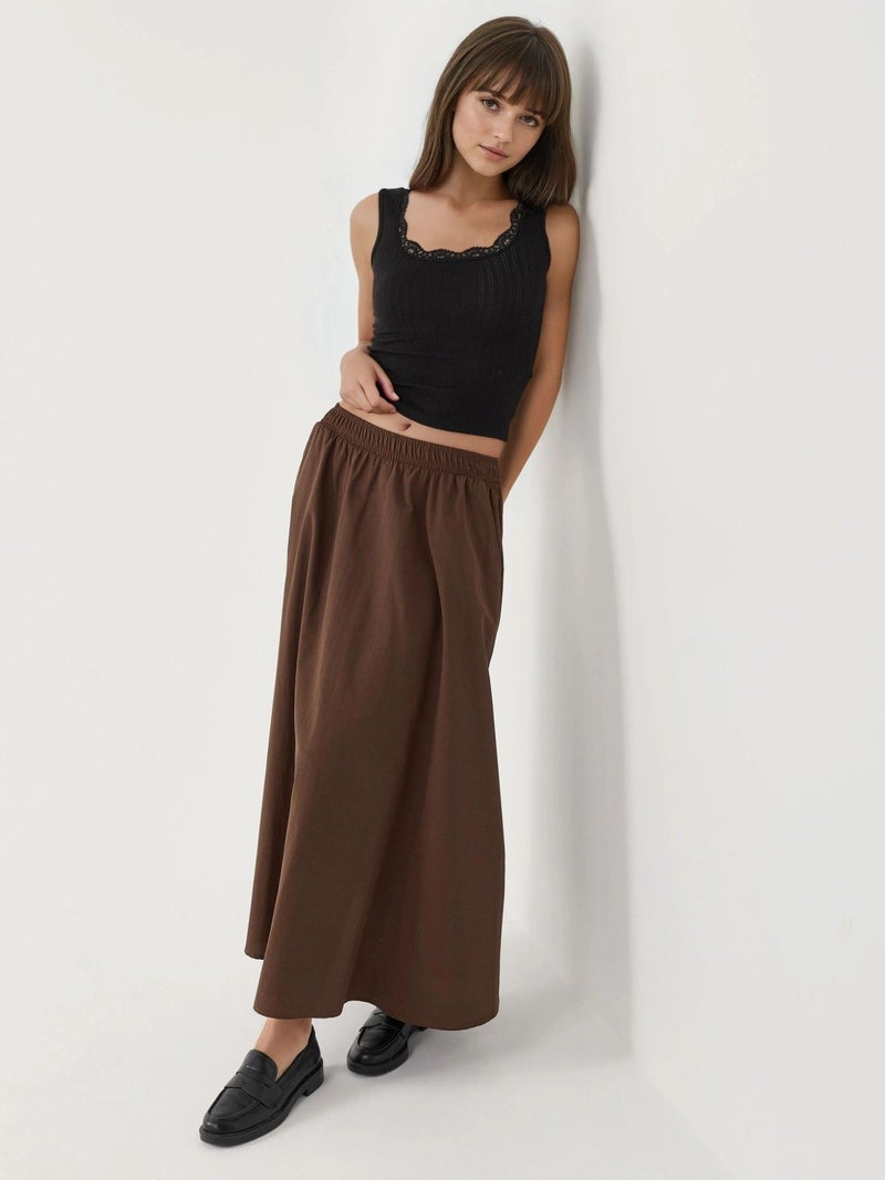 BUSEM Lace Detail U Collar Tank Top - Image 4