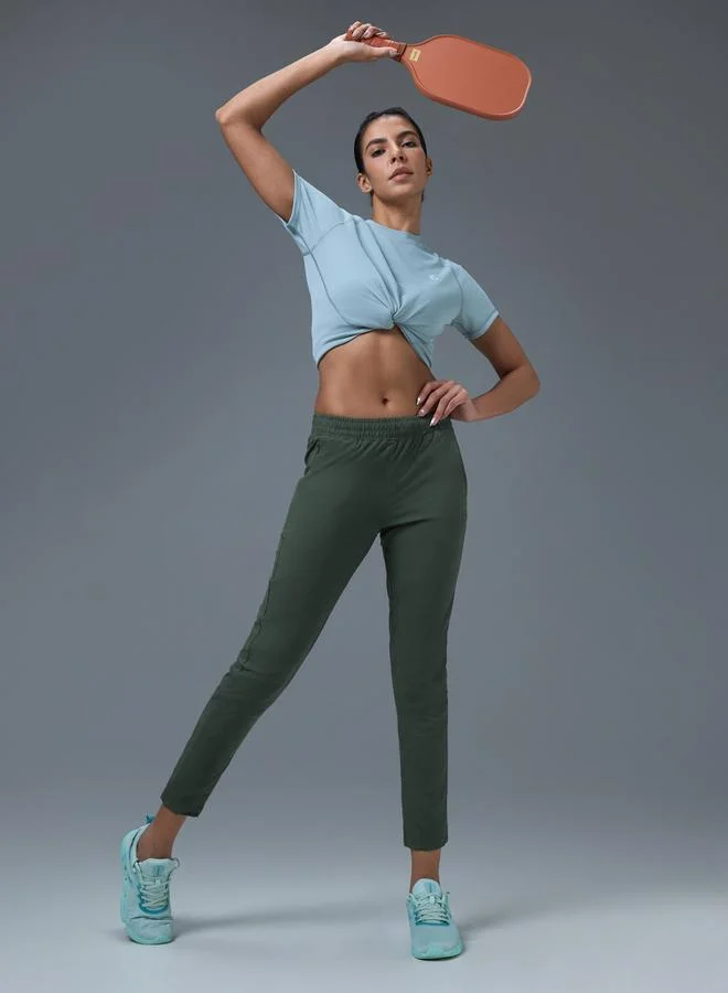 Technosport Solid Straight Fit Trackpants