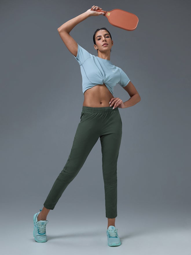 Technosport Solid Straight Fit Trackpants - Image 1