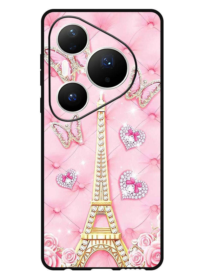 Theodor Case Compatible with Huawei Pura 80 Pro Plus 6.8 Inch Protection Shockproof Bumper Cover Eiffel Tower (2) - Image 1