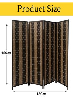 Generic Room Divider 4 Panel Room Partition, Foldable Freestanding 180*180 CM  - Image 5