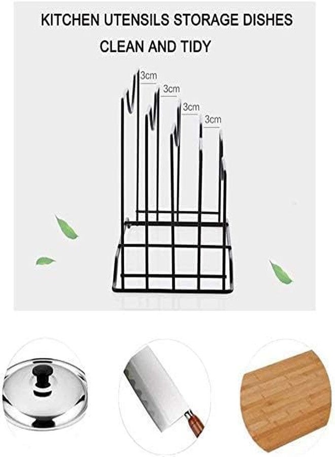 Vichaxan Multifunctional Kitchen Cabinet Pantry Pan and Pot Lid Organizer Rack Holder | Kitchen Cookware Organizer Space Saving Storage Rack || - Image 3
