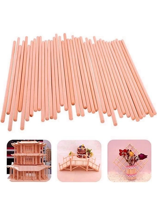 Bloomax® 100 Pcs Wooden Dowel Rod (6mm/6 inch) Unfinished Natural Hardwood Sticks, Round Craft Sticks,Wood Sticks for Crafting,Wooden Craft Rod, Art & Crafts and DIYers - Image 4