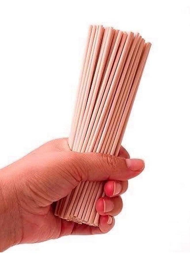 Bloomax® 100 Pcs Wooden Dowel Rod (6mm/6 inch) Unfinished Natural Hardwood Sticks, Round Craft Sticks,Wood Sticks for Crafting,Wooden Craft Rod, Art & Crafts and DIYers - Image 1