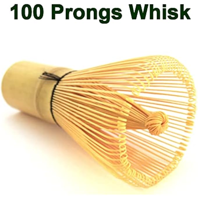 كاست ويف طقم شاي ماتشا ياباني طقم ماتشا فريد من نوعه وعاء ماتشا من الخيزران على شكل زهرة خفاقة ماتشا حامل خفاقة خضراء مغرفة تقليدية - Image 5